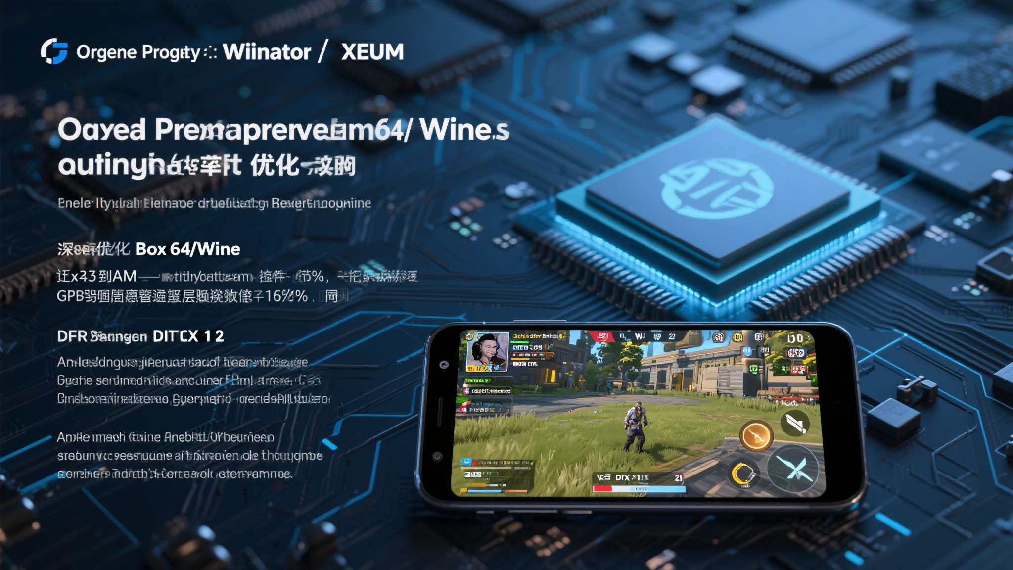 近期的突破点集中在指令翻译层的效率优化上。以开源项目&nbsp;Winlator&nbsp;和&nbsp;XE
